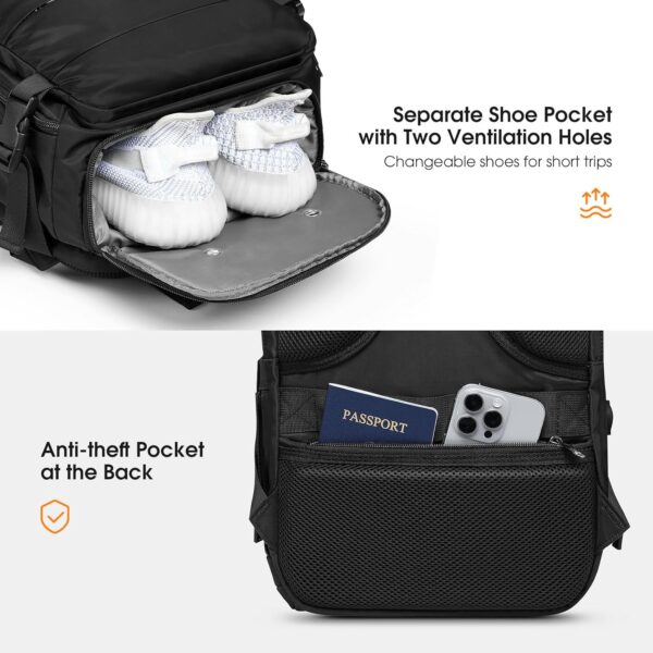 Plane & Simple Co. Award-Winning 40x20x25cm Ryanair Approved Cabin Backpack – Travel Light, Fly Free! 20L Underseat Backpack for Ryanair, Wizz Air, EasyJet & Vueling | Free to Carry On, Laptop-Ready. - Image 3