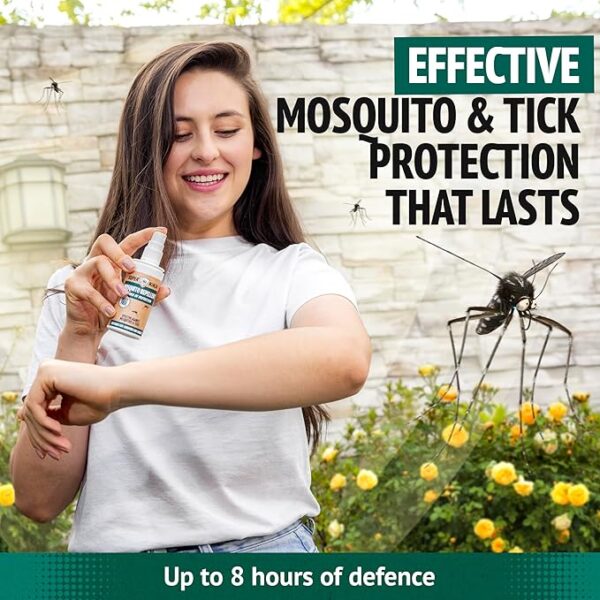 Super Ninja Mosquito Repellent - 1 Pack, 100ml, DEET-Free Tick & Insect Repellent Spray for Human, 8-Hour Protection, Mosquito Spray for Indoors & Outdoors, Non-Greasy Formula, Safe for Kid - Image 2